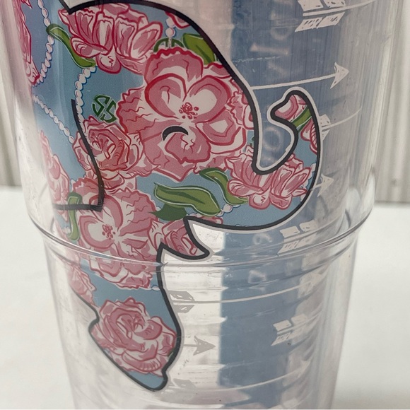 Tervis Tumbler Travel Cup 24 oz Simply Southern Elephant Floral With Pink Lid - Picture 5 of 16